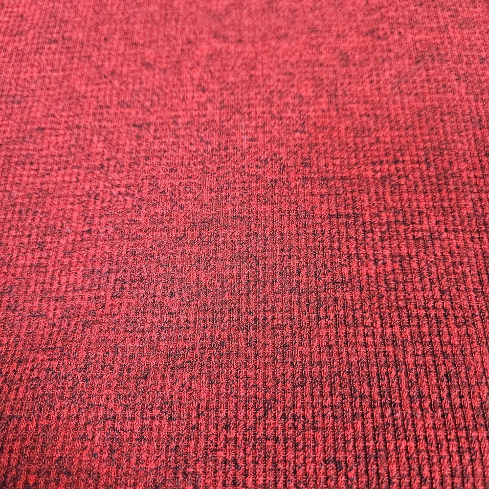 Ecko Unltd Mens M Thermal Knit Shirt Waffle Crewneck Long Sleeve Red Streetwear - Picture 6 of 9